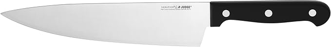 Judge Sabatier cook's knife 21cm with black handle and stainless steel blade
