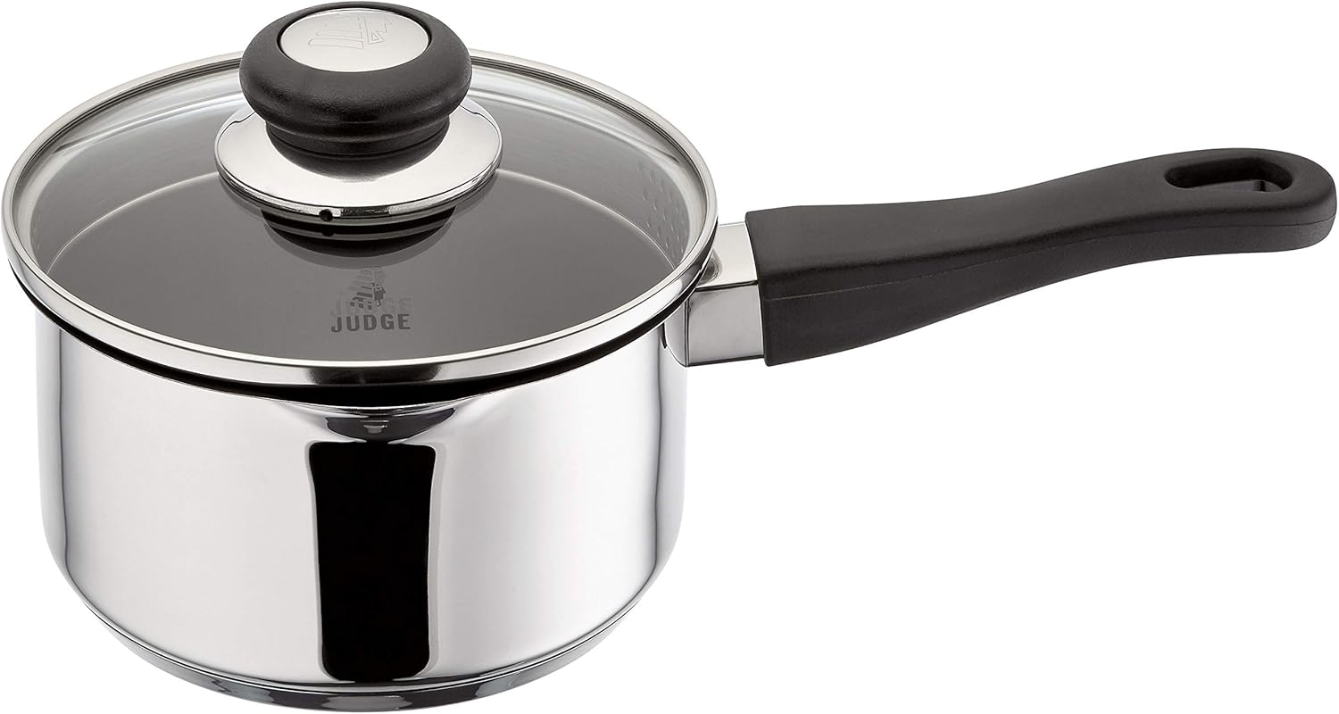 Judge Vista Draining 16cm non-stick saucepan 1.5L with glass lid
