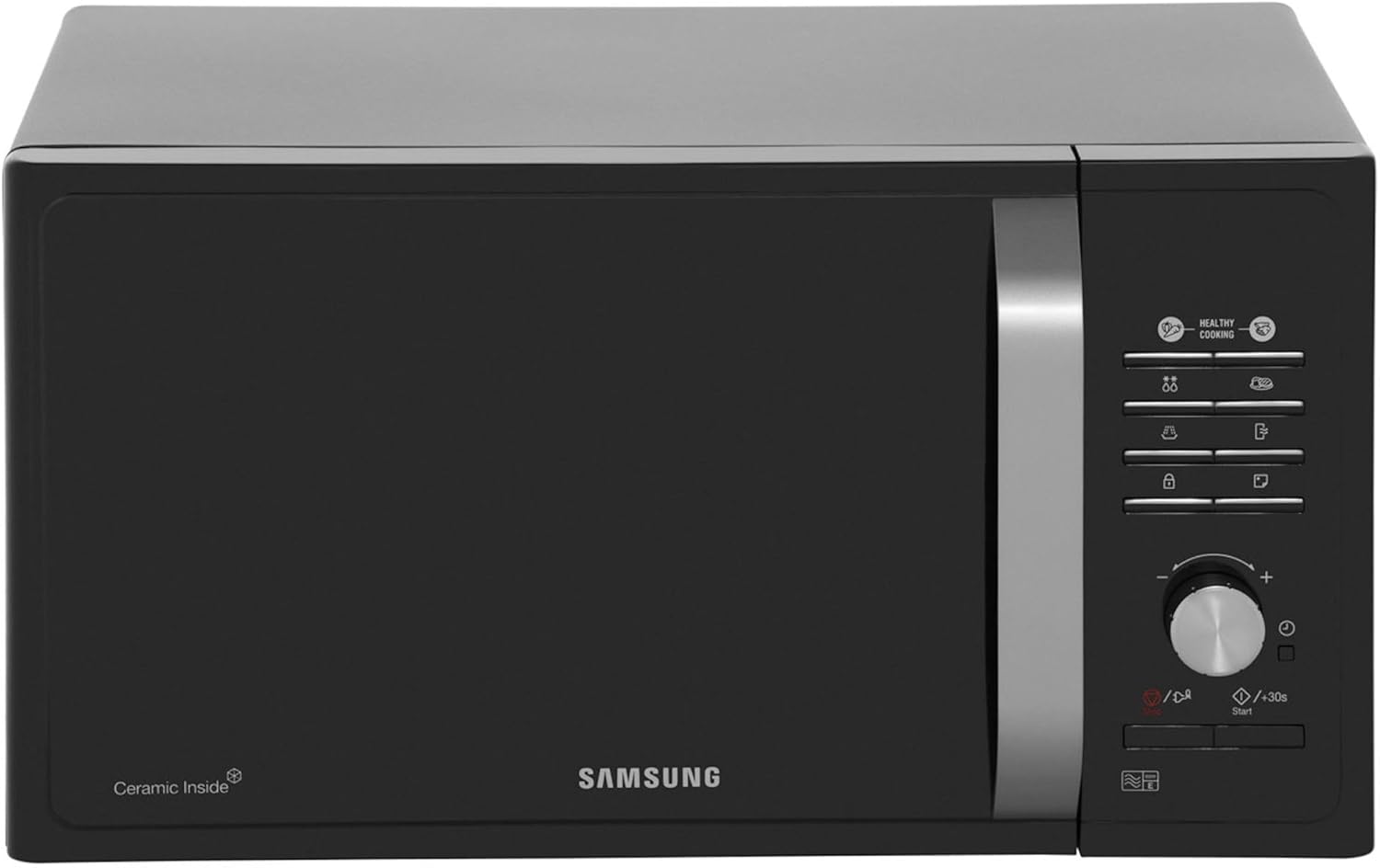 Samsung MS23F301TAK solo microwave, 800W, 23 litre, black with ceramic interior
