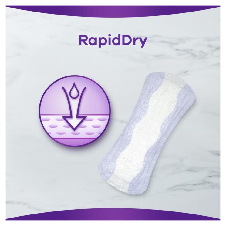 Always Discreet RapidDry incontinence liners pack of 24 pads