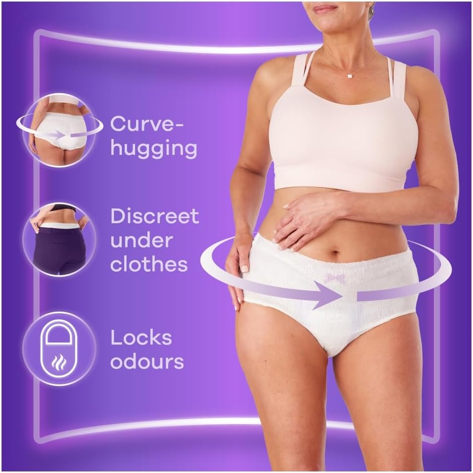 Always Discreet Incontinence Pants Plus Large white, 8 pack