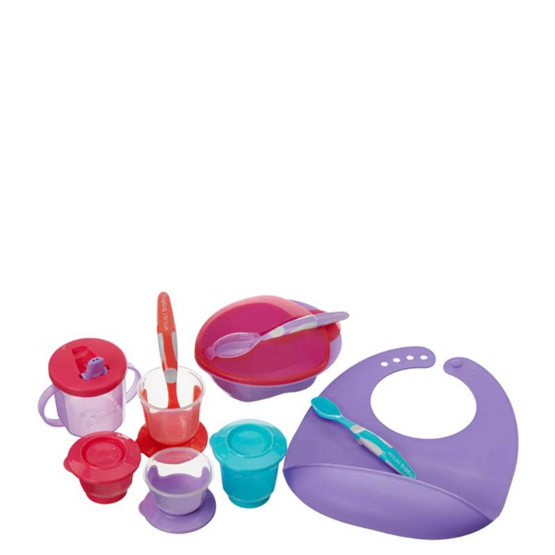 Vital Baby NOURISH Start Weaning Set Fizz multicoloured feeding accessories four months plus