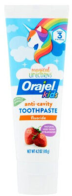 Orajel Kids Mermaid and Magical Unicorns Anti-Cavity Fluoride Toothpaste (4.2 Oz / 119g)