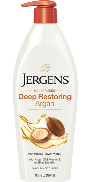 Jergens Deep Restoring Argan Oil Body Lotion (16.8 Fl Oz / 496ml). — photo 2