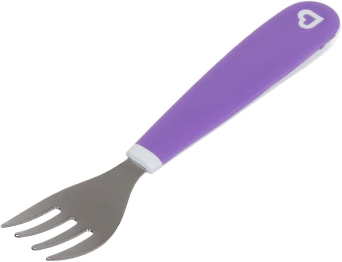 Munchkin Splash Toddler Fork, Knife, and Spoon Set Purple/Lavender. — photo 2