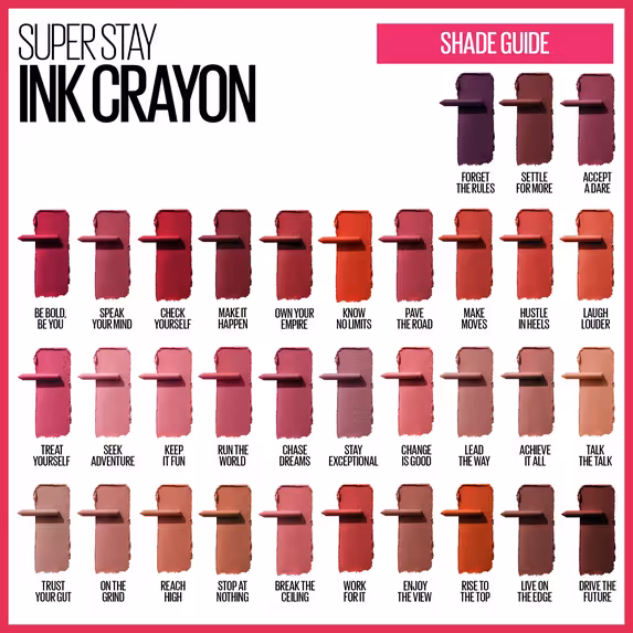Maybelline New York Super Stay Ink Crayon Lipstick in the shade #120 Be Bold, Be You. — photo 6