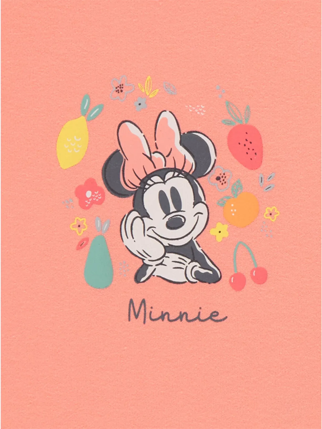 GEORGE Disney Minnie Mouse Fruit Long Sleeve Pyjamas 2 Pack 6-9M — photo 2