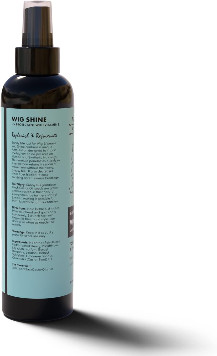 Sunny Isle Just for Wig, Weave, Braid & Extensions Wig Shine Spray (8 oz). — photo 2