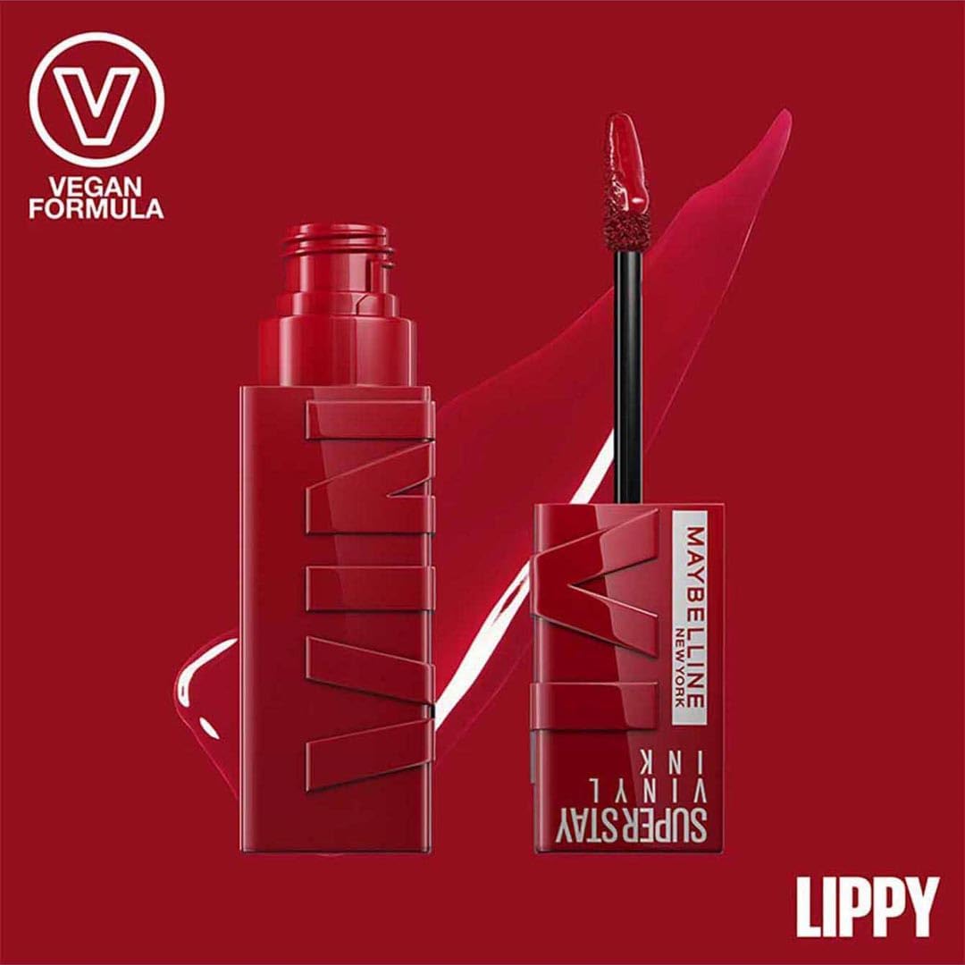 Maybelline New York Super Stay Vinyl Ink Longwear Liquid Lipstick in the shade 10 Lippy (0.14 Fl Oz / 4.2 ml). — photo 2