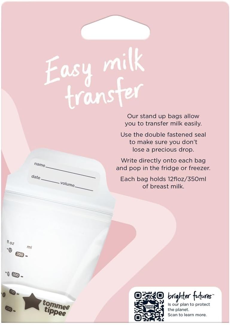 Tommee Tippee Closer to Nature Breast Milk Storage Bags (36-Pack, 350ml). — photo 4