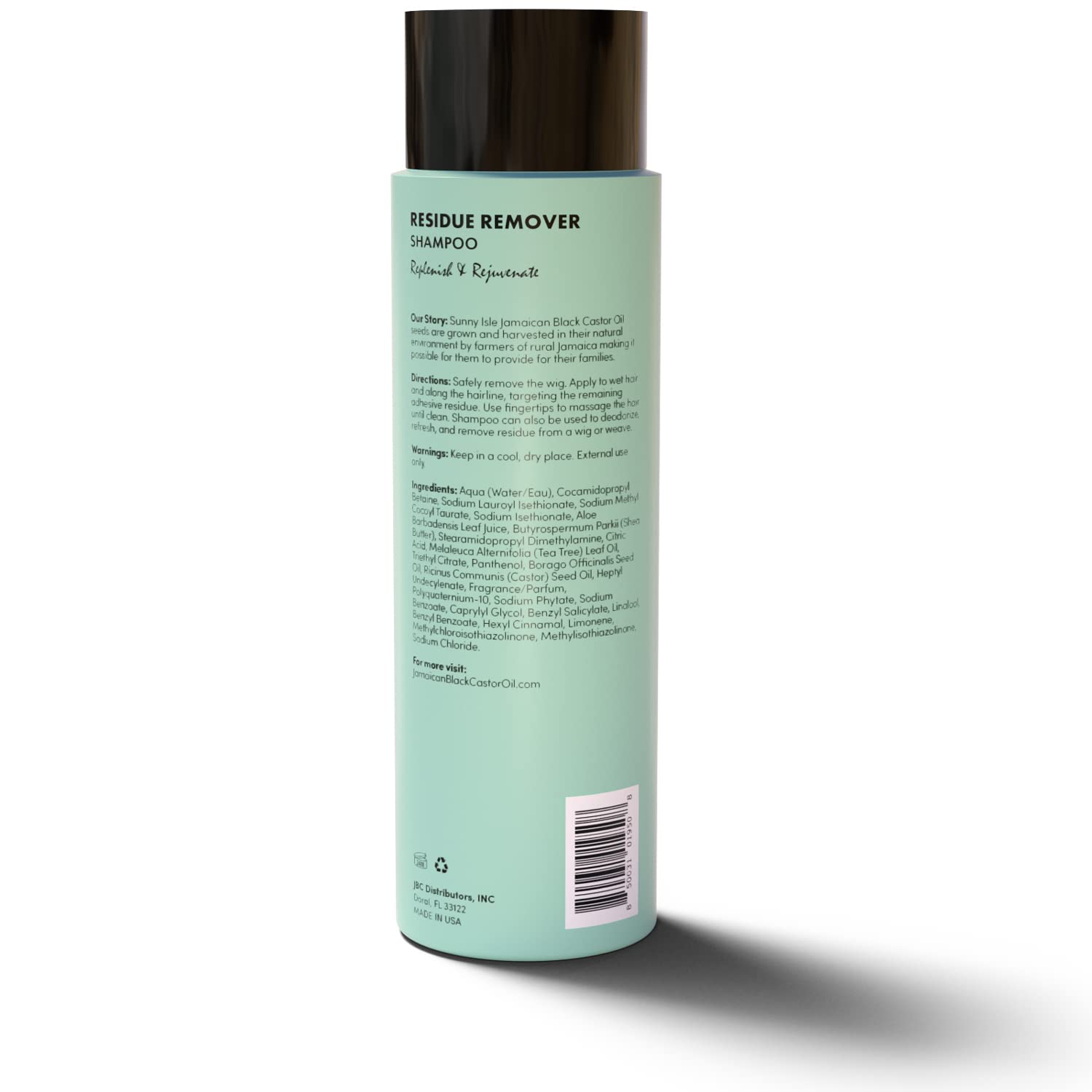Sunny Isle Just For Wig, Weave, Braid & Extensions Residue Remover Shampoo (8oz / 240ml — photo 2