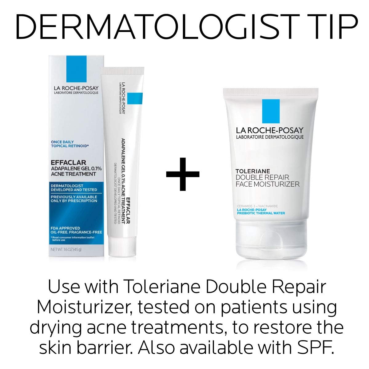 La Roche Posay Unscented Effaclar Adapalene Topical Retinoid Oil Free Acne Treatment - 1.6oz — photo 5