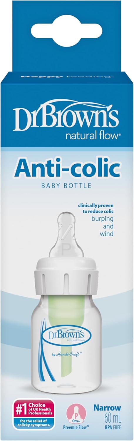Dr. Brown's Options+ Anti-Colic Plastic Baby Bottle (Narrow/Standard Neck, 60 ml / 2 oz) — photo 3