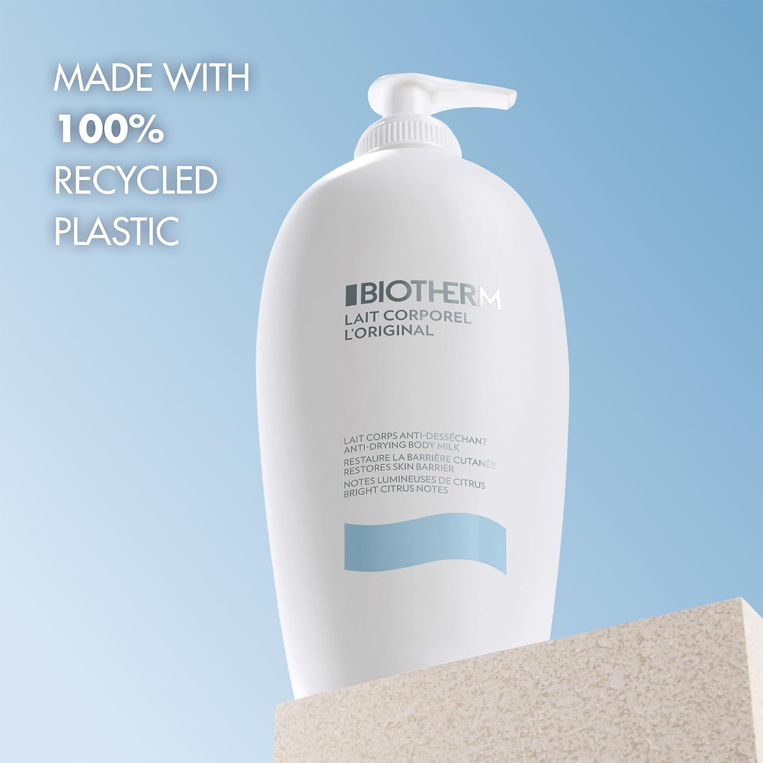 Biotherm Lait Corporel Anti-Drying Body Milk in the 400 ml (13.52 oz) pump. — photo 3