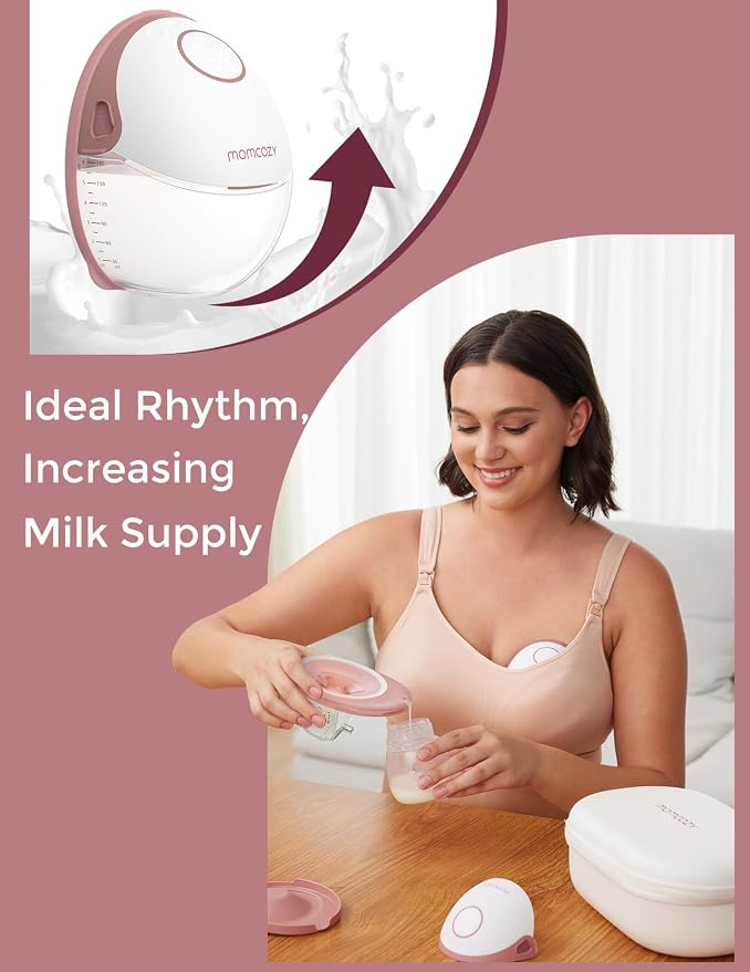 Momcozy Breast Pump Hands Free Mobile Style | M6 Double, Wearable Breastfeeding Electric Breast Pump — photo 9