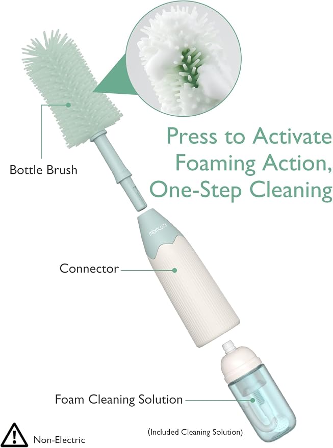 Momcozy Bottle Brush Kit (Innovative Push-Press / Press Bubble Style). — photo 2