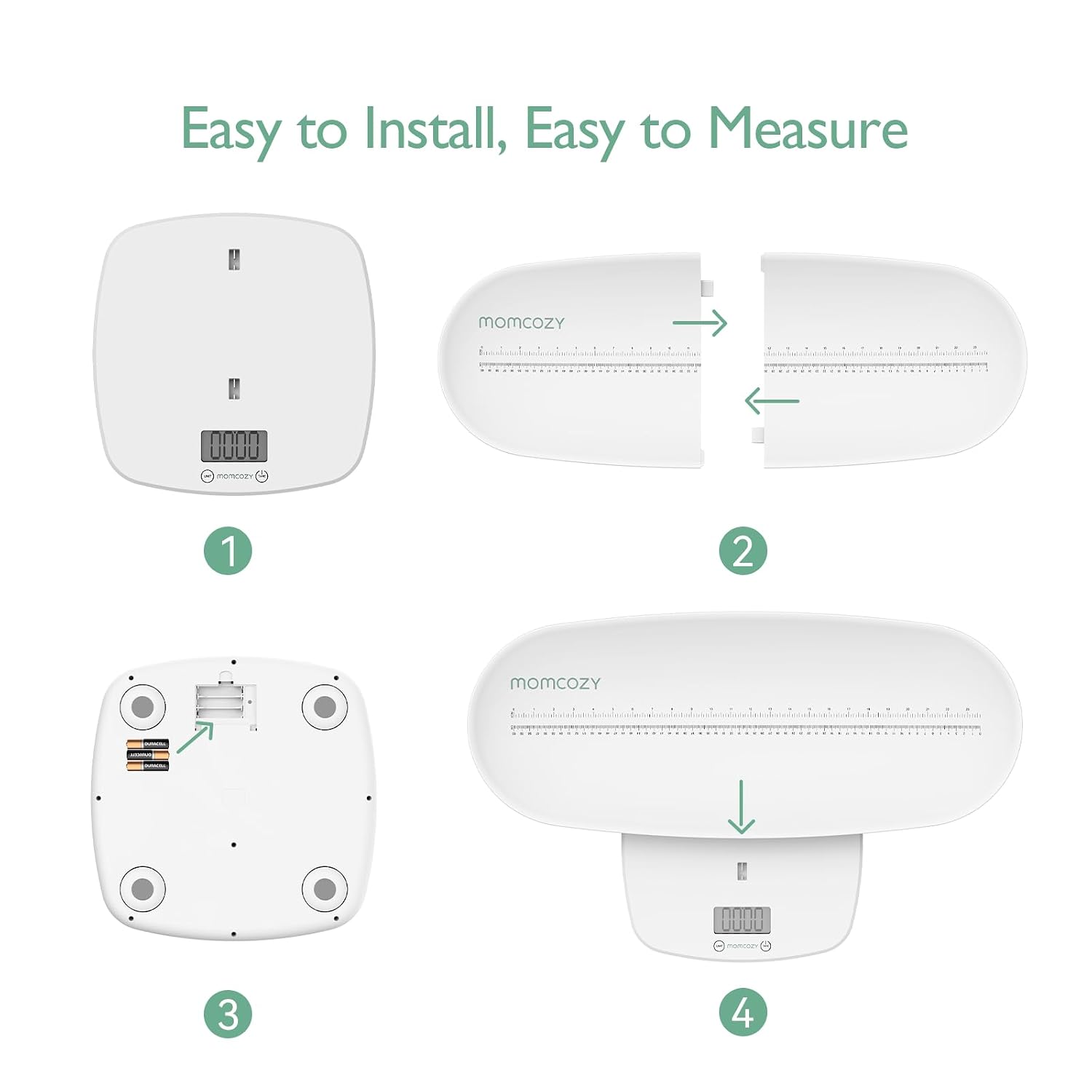 Momcozy Multi-Function Baby Scale, Weight and Height Measurement — photo 2