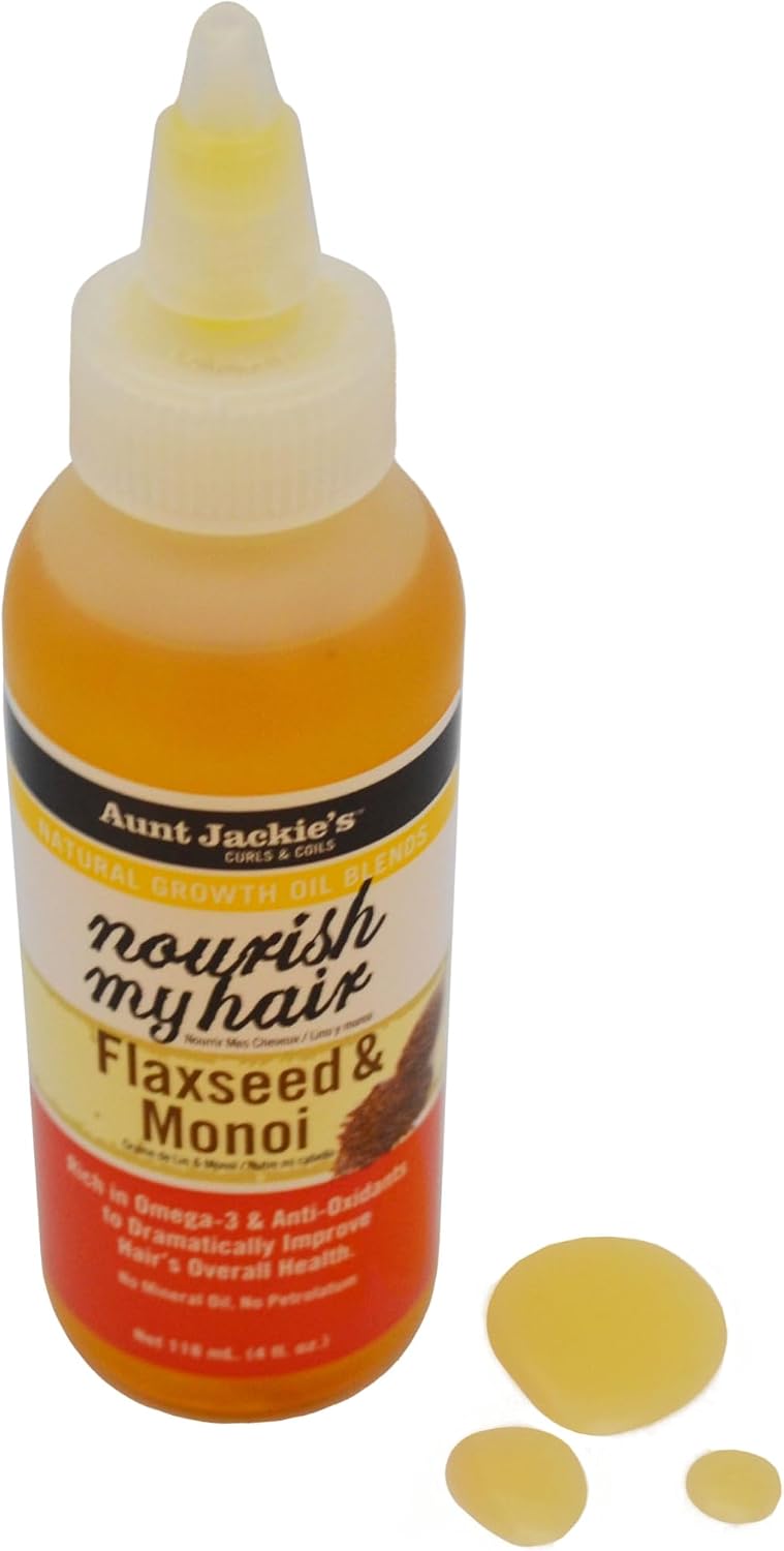 Aunt Jackie's Flaxseed & Monoi Nourish Oil 118ml — photo 3