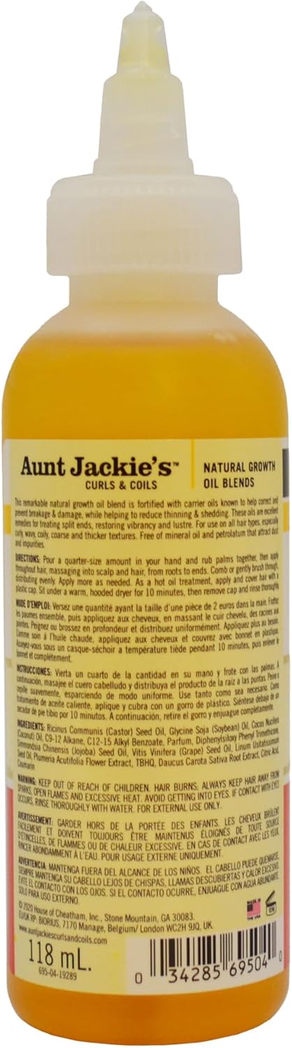 Aunt Jackie's Flaxseed & Monoi Nourish Oil 118ml — photo 4