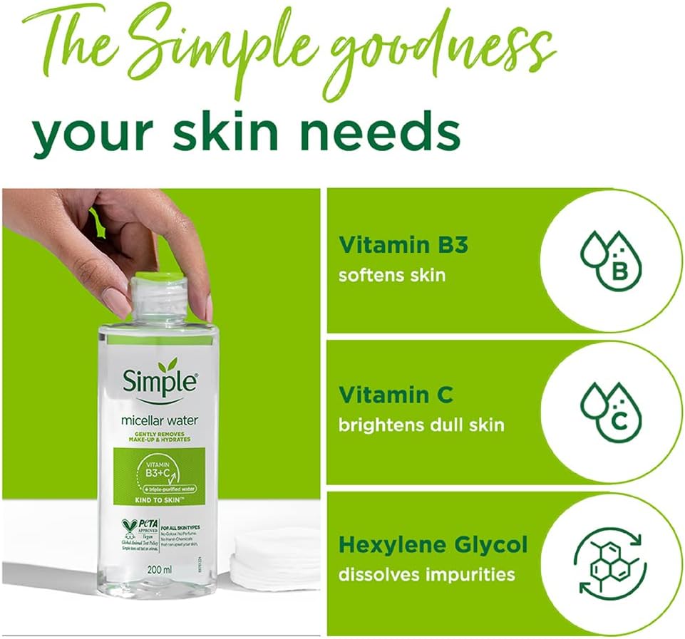 Simple Kind to Skin Micellar Cleansing Water in the 200 ml — photo 5