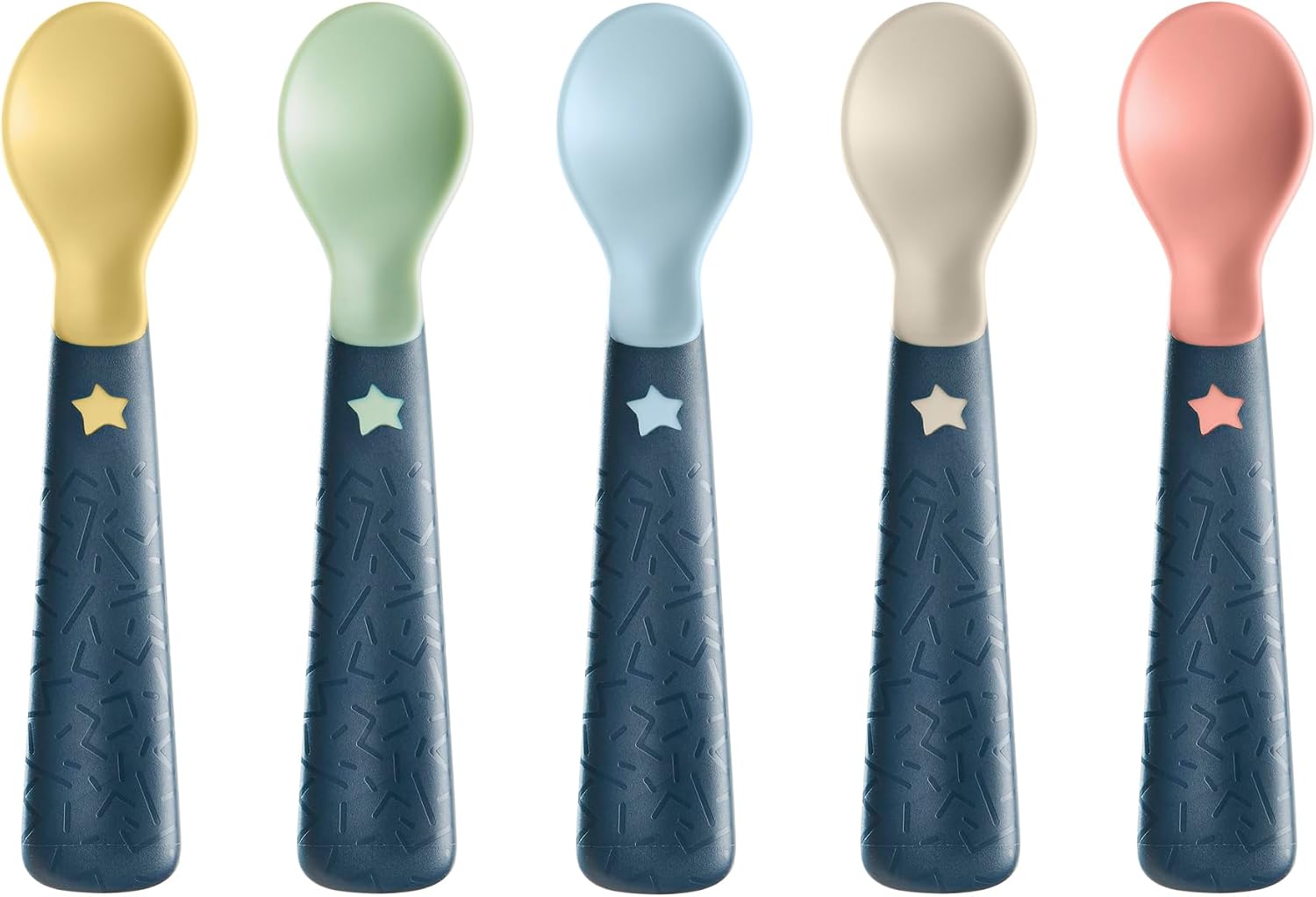 Tommee Tippee Easigrip Self-Feeding Weaning Spoons (5-Pack). — photo 2