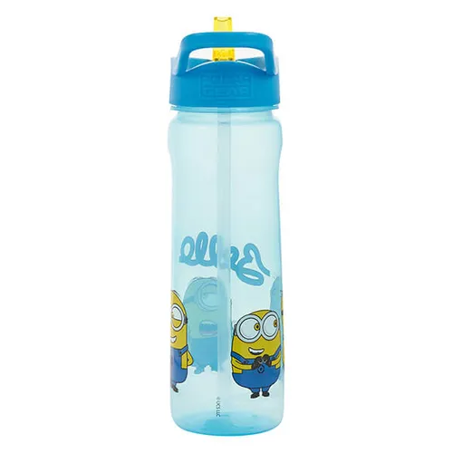 Minions Miniontastic 600ml blue sports bottle with handle
