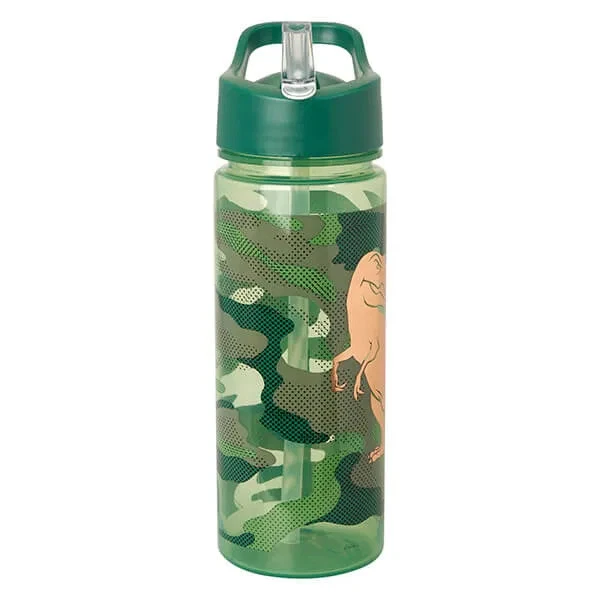 Polar Gear Camo Dino green 500ml water bottle with flip-top lid