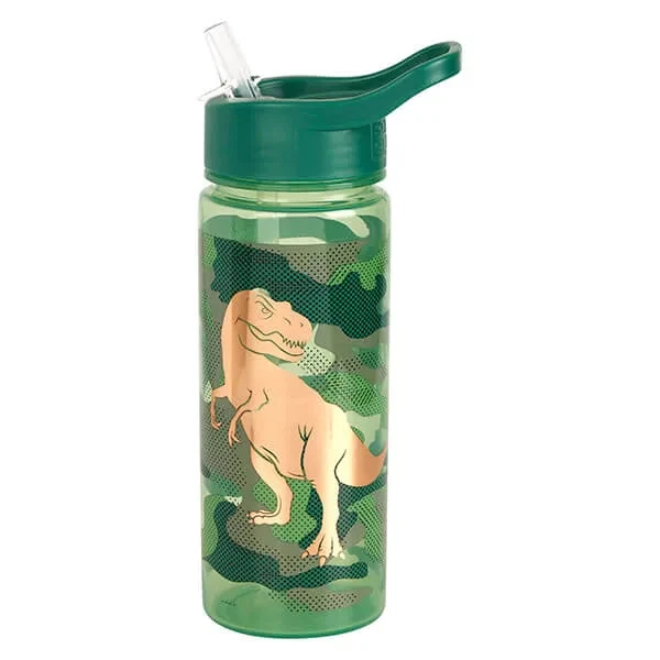 Polar Gear Camo Dino 500ml green water bottle with dinosaur design