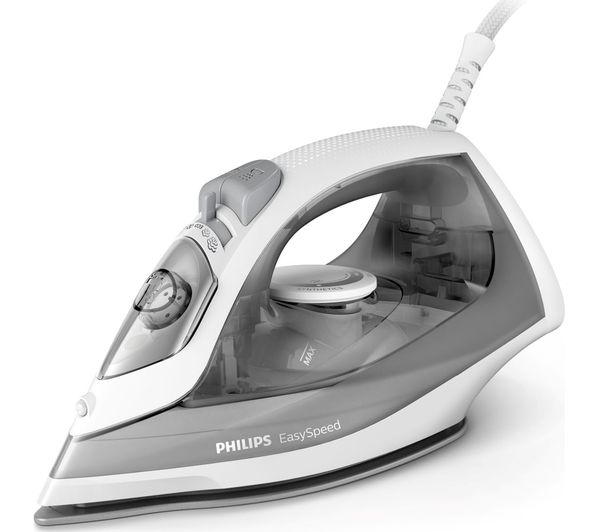 Philips EasySpeed GC1751/89 steam iron white and grey with cord
