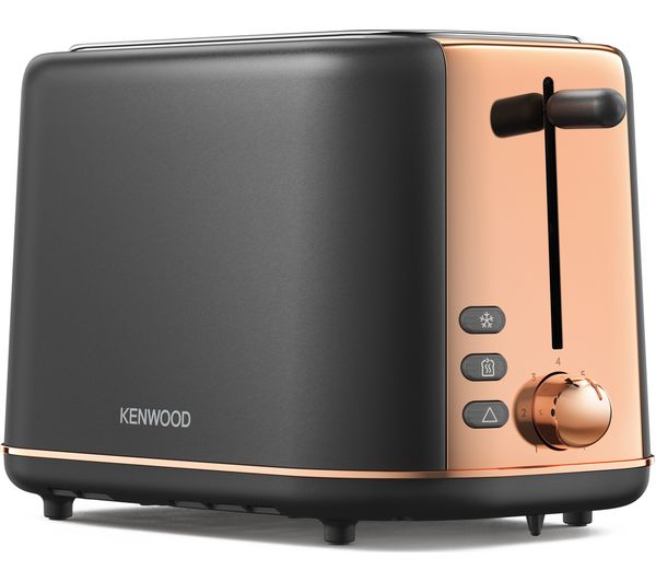 KENWOOD Abbey Lux 2-slice toaster dark grey and rose gold finish