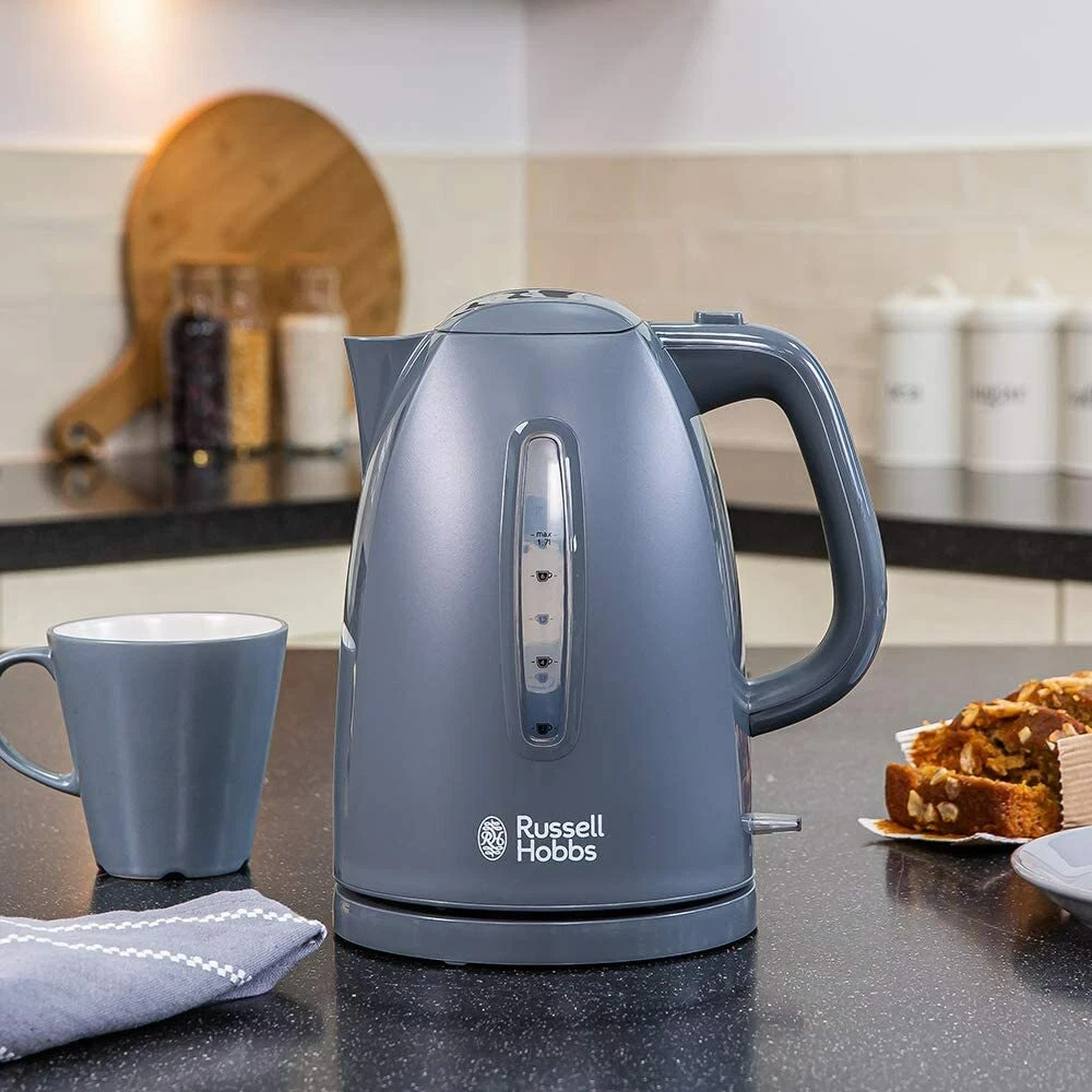 Russell Hobbs 21274 Textures grey electric kettle 1.7L rapid boil