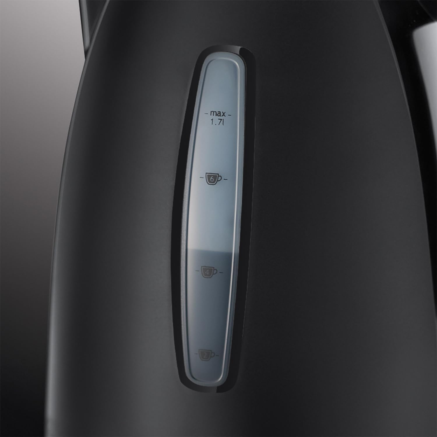 Russell Hobbs Textures black electric kettle with 1.7 litre capacity