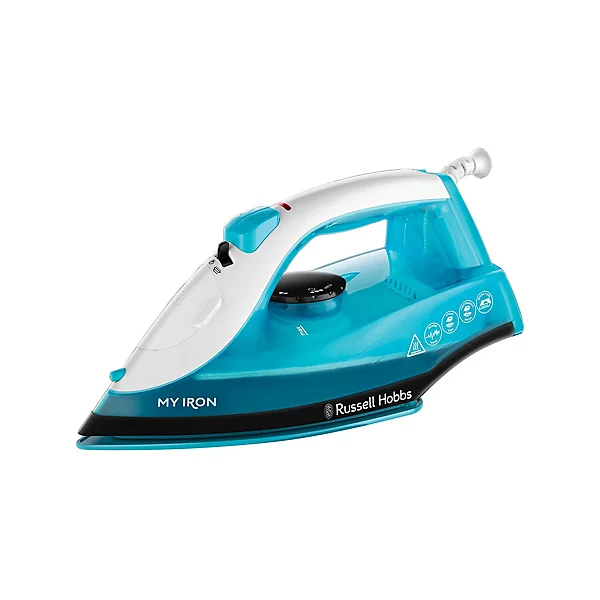 Russell Hobbs My Iron steam iron with turquoise and white design