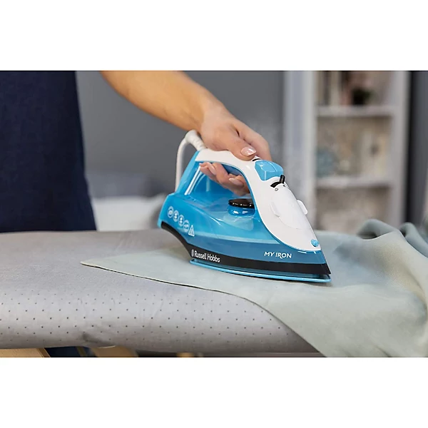 Russell Hobbs My Iron steam iron with blue and white design