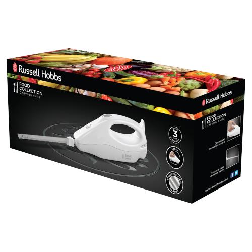 Russell Hobbs 13892 electric carving knife white with removable blades