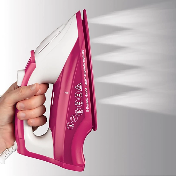 Russell Hobbs Light & Easy Brights berry steam iron 2400W with cord