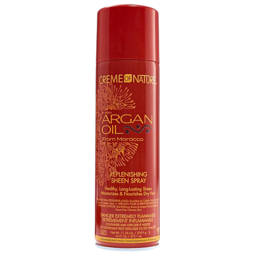 Creme of Nature Argan Oil Sheen Spray, 11.25 oz red bottle