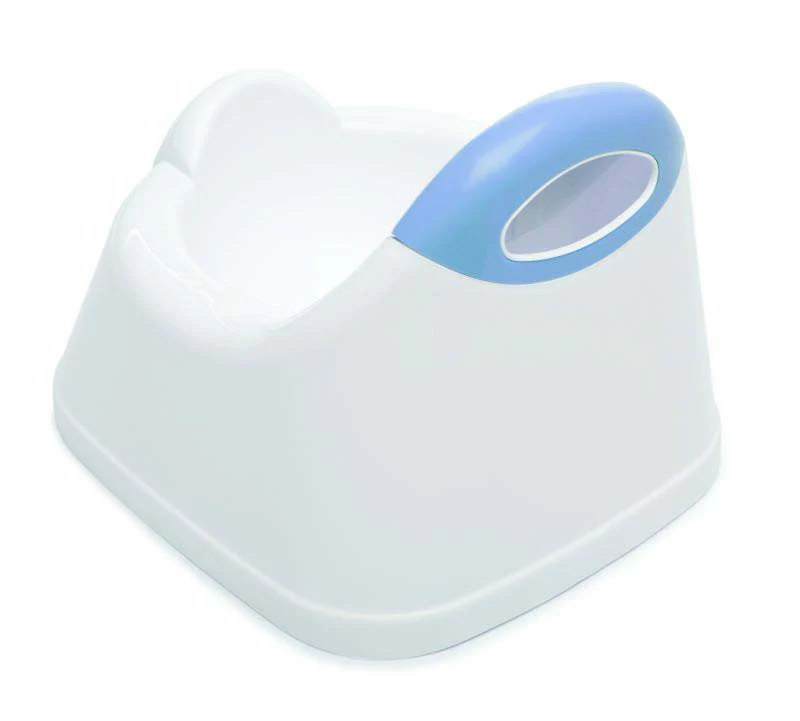 The Neat Nursery Co. training potty white with blue seat insert