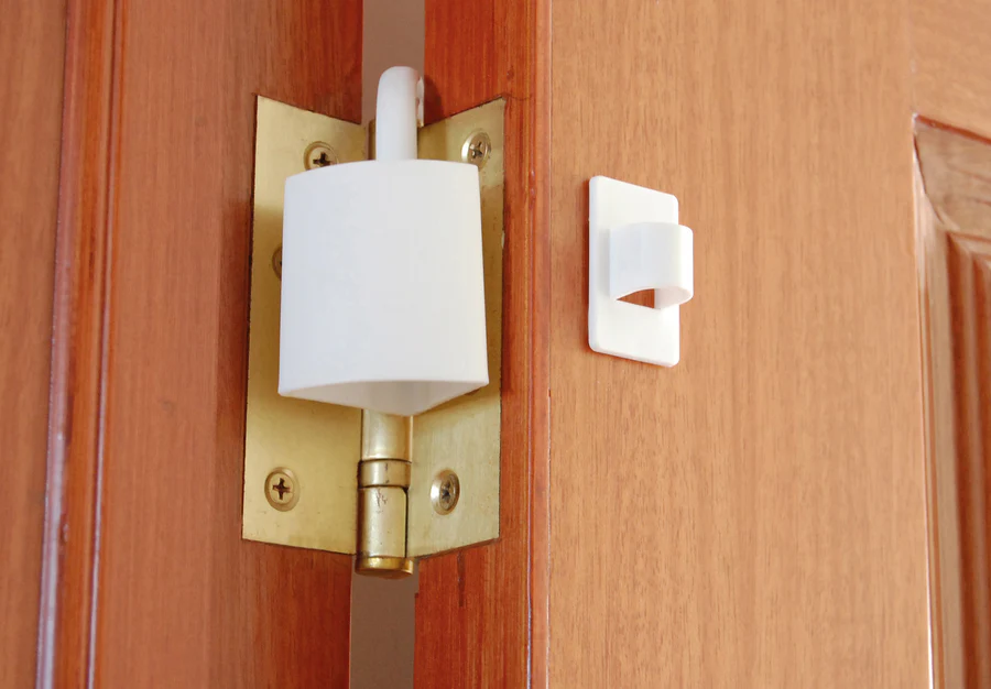 Clippasafe white door finger pinch guards pack of four safety devices