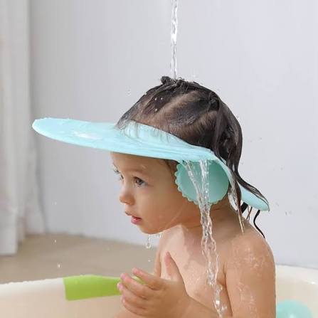 Clippasafe bath shampoo shield blue, water-repellent visor for babies and toddlers
