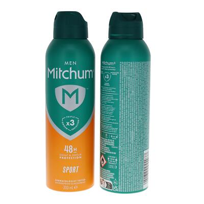 Mitchum Men Sport 48HR aerosol deodorant anti-perspirant, 200ml bottle