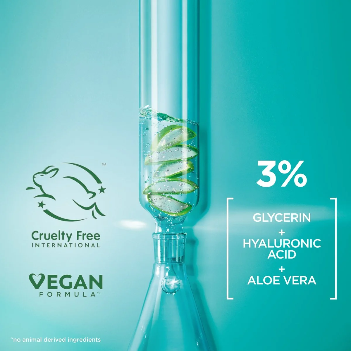 Garnier Skin Active Hyaluronic Acid Super Serum 30ml clear bottle with turquoise liquid