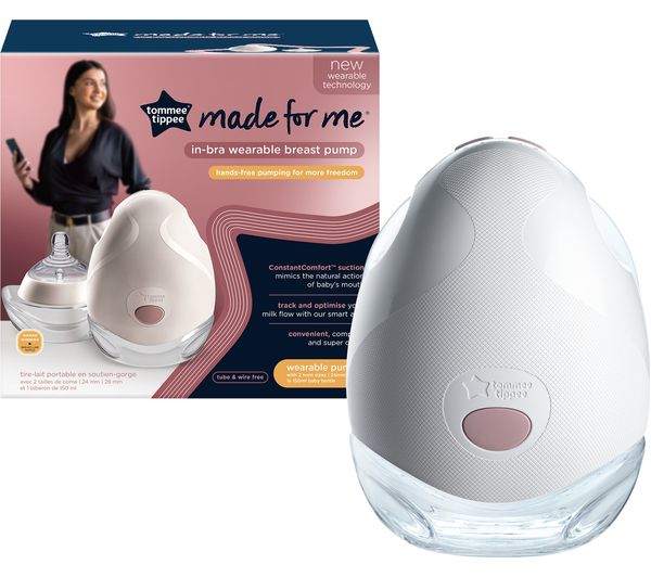 Tommee Tippee Made for Me single wearable in-bra breast pump white
