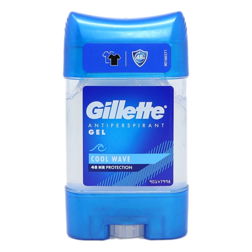 Gillette Cool Wave antiperspirant gel deodorant stick 70ml blue