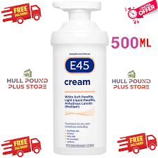 E45 Eucalyptus Scented Cream 500ml pump bottle for dry skin