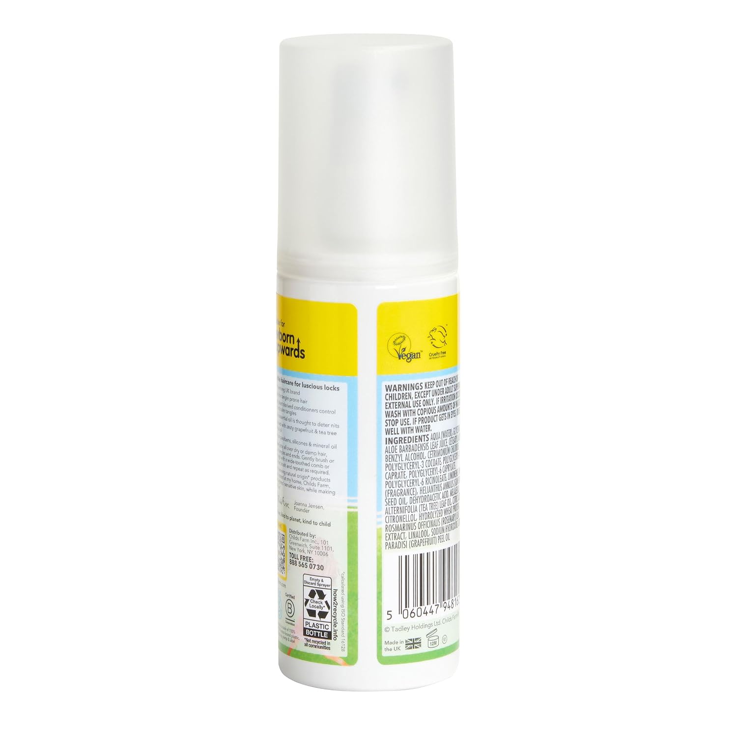 Childs Farm Tangle Taming Hair Detangler Spray, Heat Styling Protector, Strawberry and Mint, Children, Kids, 100ml — photo 2