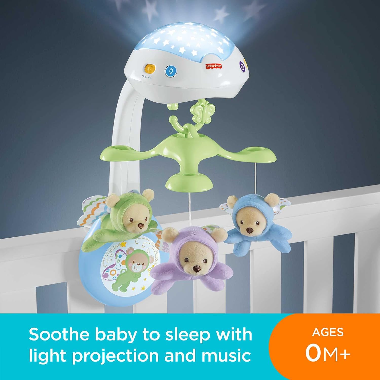 Fisher-Price Butterfly Dreams 3-in-1 Projection Mobile (Model CDN41) — photo 2