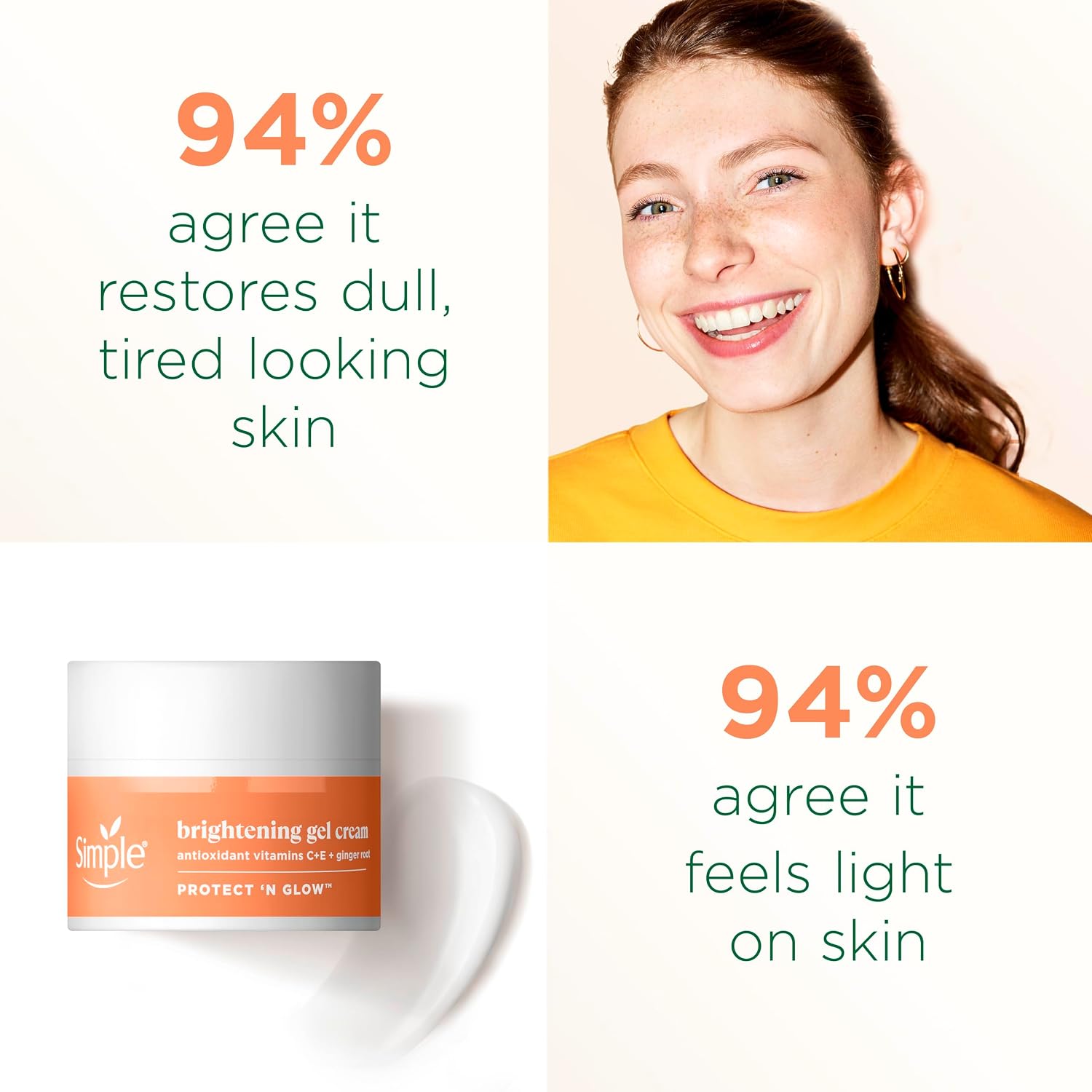 Simple Protect 'N' Glow Brightening Gel Cream (50ml). — photo 6