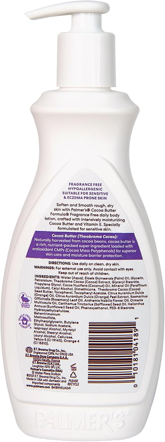 Palmers Cocoa Butter Fragrance Free Lotion 400m — photo 2