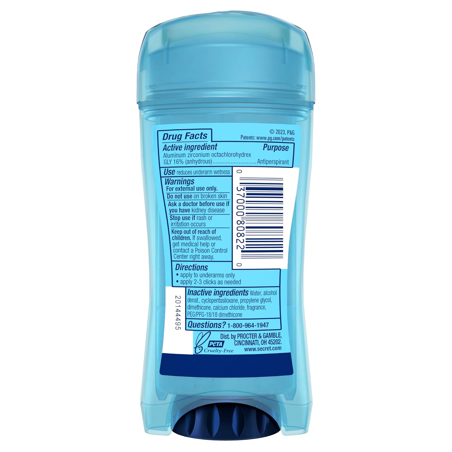 Secret Outlast Clear Gel Antiperspirant & Deodorant Women Completely Clean — photo 8